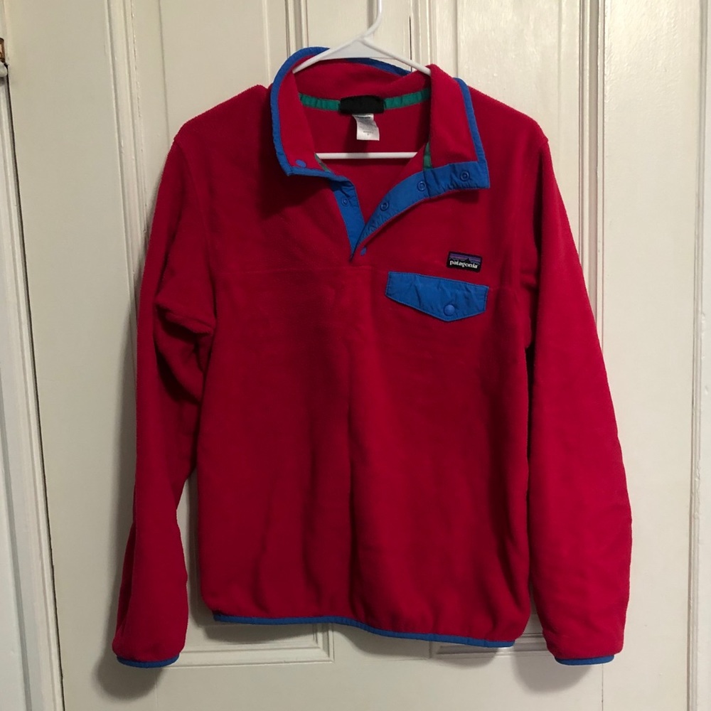 Pink Patagonia Snap T Sweatshirt